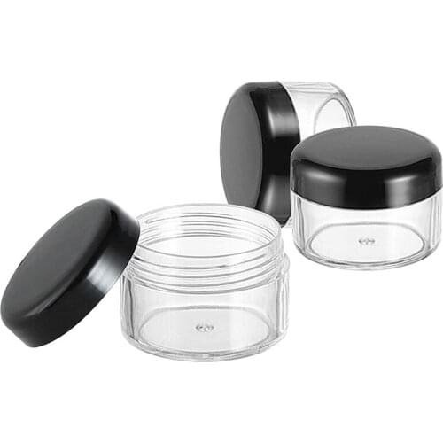 Promotion 2000PCS 15G Black Plastic Container, Display Jar,15cc Plasitc Jar,1/2OZ Jar