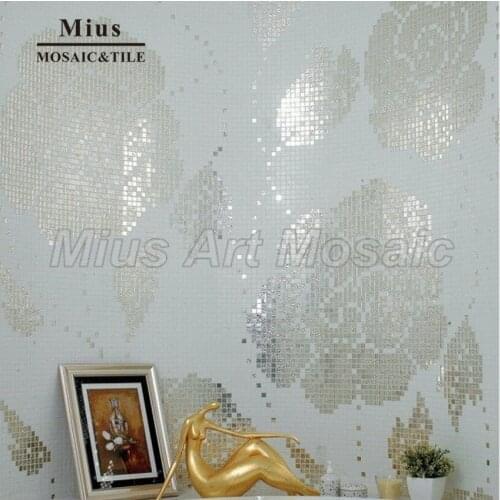 Silver rose easy mosaic pattern ideas003