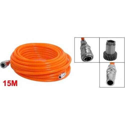 8mm x 5mm Polyurethane PU Air Compressor Hose Tube Orange Red