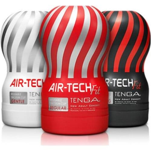 TENGA AIR-TECH FIT Reusable Vacuum Cup Deep Throat Version Sucking Vagina TPE High Elastic Silicone Real Touch