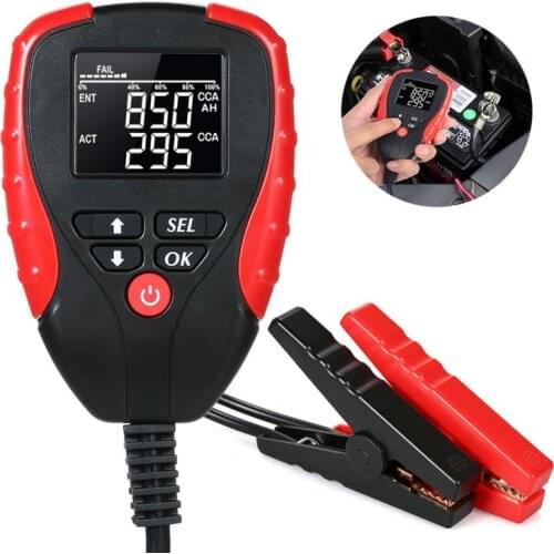 12V Car Battery Tester Detector Car Battery CCA Voltage Resistance AH Life Testing Charger Analyzer Diagnostic Equipment