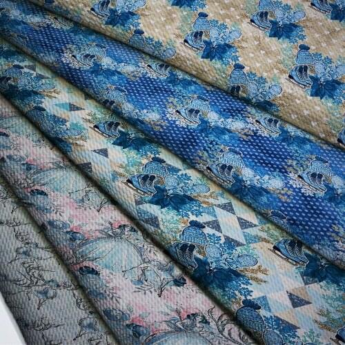 50*140cm Bullet Textured Liverpool Fabric Flower Printed DIY Tissue Kids Home Textile for Sewing Quilt Decoration Home L22011