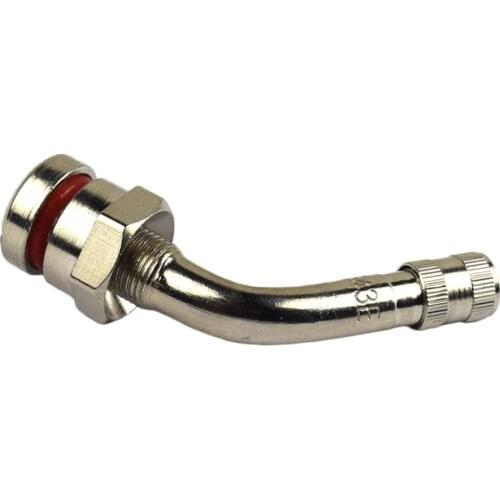 TR543E- Tubeless Truck Tyre Valve Stems O-Ring with 75 Degree Bend Rim Hole 9.7mm