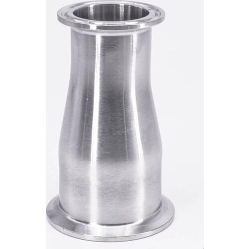 51mm 2" to 38mm 1.5" Pipe OD 2" to 1.5" Tri Clamp Reducer SUS 304 Stainless Sanitary Pipe Fitting Homebrew