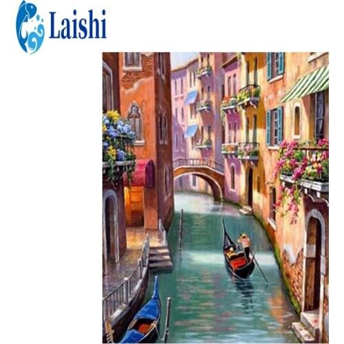 Venice Water City Diamond Painting Full Square/Round Drill Diamond Embroidery Sale Diamond Picture of Rhinestones Home Decor