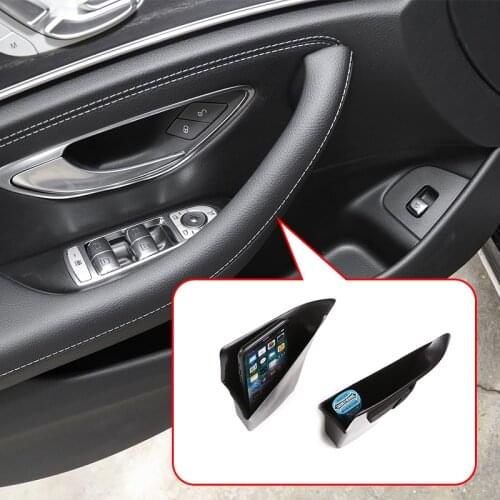Interior Door Storage Box for Mercedes Benz E Class W213 2016-2020 Door Armrest Handle Container Holder Tray Car Accessories