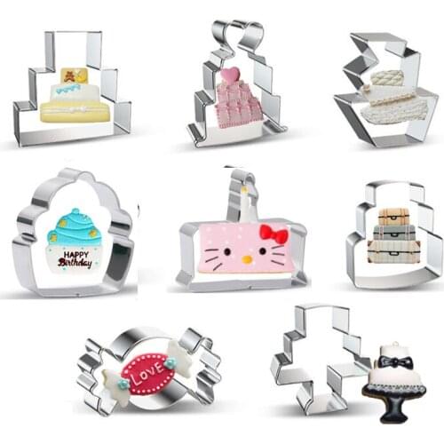 1pcs Reposteria Patisserie Sweet Cake Candy Metal Cookie Cutter Biscuit Mold Cupcake Decorating Tool Pastry Shop DIY