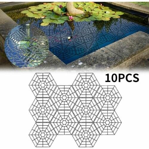 10pcs Diamond Shape Protector Cover For Floating Pond Guard Protector Cats Deterrent Light Weight Plastic Garden Pond Liners