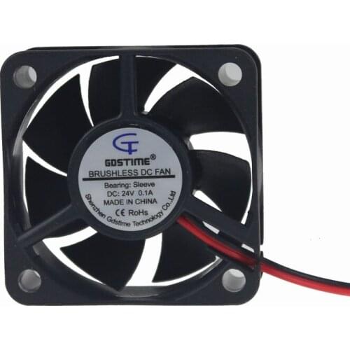 100 Pieces Gdstime 50mm x 20mm DC 24V PC Case Brushless Cooling Cooler Fan 50x50x20mm 5020
