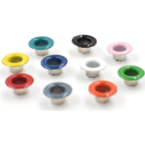 200setsd Eyelets DIY materials color spray Eyelets Rivets Color buttonholes Multicolor buckle. Shoelaces eye