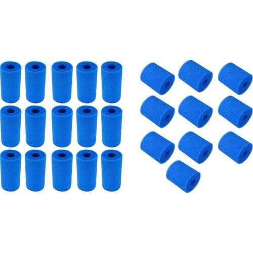 25Pcs Swimming Pool Foam Filter Sponge Reusable for Intex Type A/H Washable Biofoam Clean Filter Foam Sponges