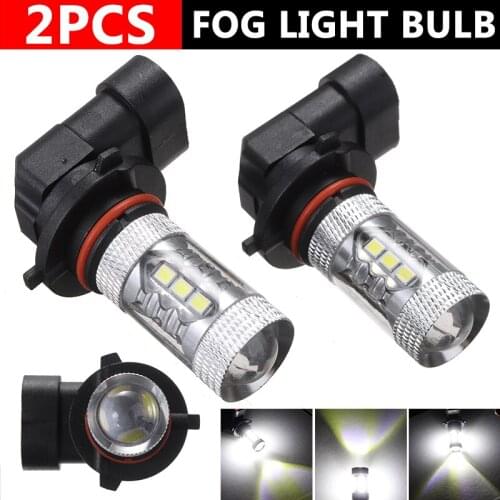 2pcs Car Auto 9145/H10 LED Fog Light Bulb 6000K White Day-time Running Lamp Fit For Toyota Tundra 2007-2013 Repair Accessories
