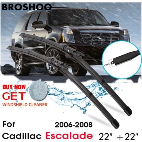 Car Wiper Blade Front Window Windscreen Windshield Wipers Blades Auto Accessories For Cadillac Escalade 22"+22" 2006-2008