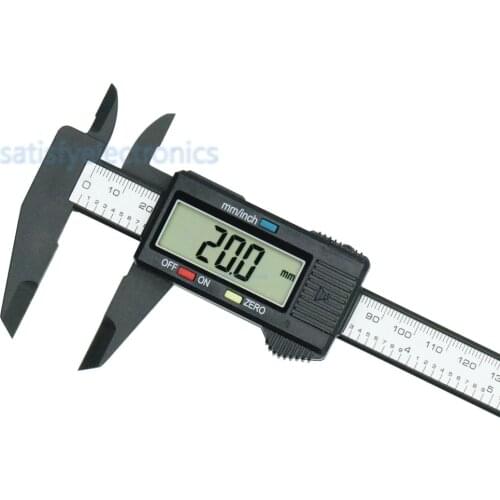 Digital Vernier Calipers measure 150mm 6inch LCD Electronic Carbon Fiber Gauge height measuring instruments micrometer