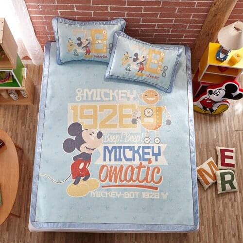 Disney Childrens Ice Silk Mat Summer Boys Girls Childrens Mat Mattress and Floor Mats Baby Cartoon Cool Carpet