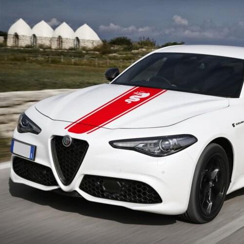 For Alfa Romeo Giulia Giulietta 159 156 MITO Stelvio 147 Sportiva Duetto GT Auto Accessories Car Hood Cover Vinyl Decal Stickers
