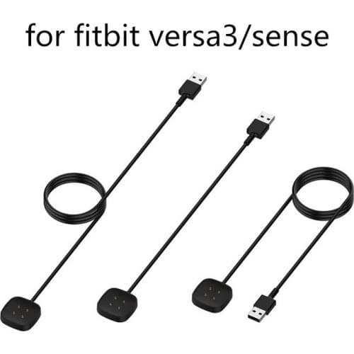 Dock Station Charger Adapter USB Charging Cable Base Cord Wire for Fitbit Sense/Versa 3 Smartwatch Versa 3 Smart Watch Accessory