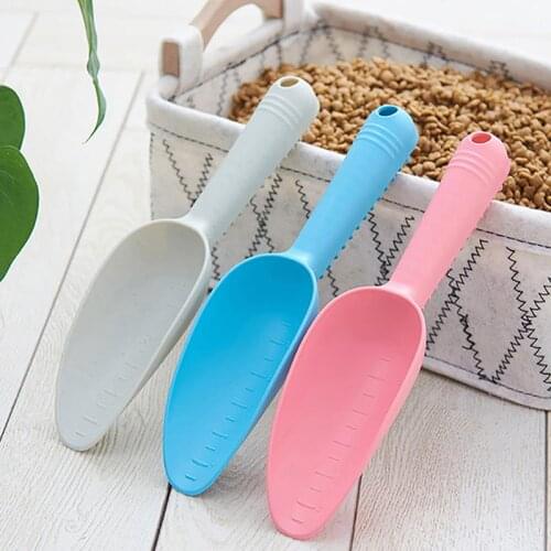 Pet Food Scoop Ergonomic Deep Thickening Hamster Feeding Shovel With Scale Plastic Shovel Feeder For Dog Kitten Pet Supplies