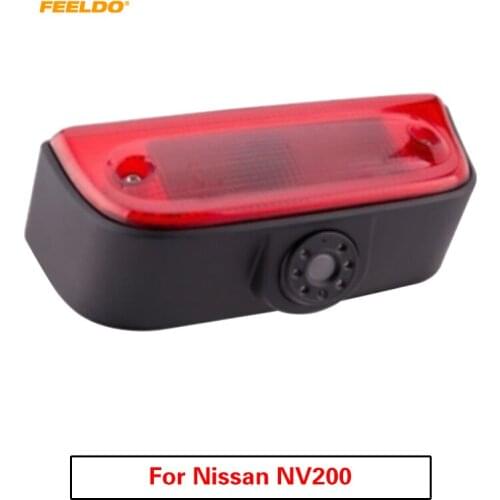 FEELDO Car Brake Light CCD Rear View Camera With 7pcs IR light For Nissan NV200 Backup Parking Reversing Camera #FD5809