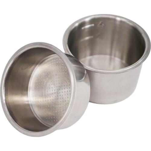 Non Pressurized Filter Cup For Breville Delonghi Krups Portafilter Filter Basket 51mm 2/4Cup High Quality Espresso Coffee Bowl