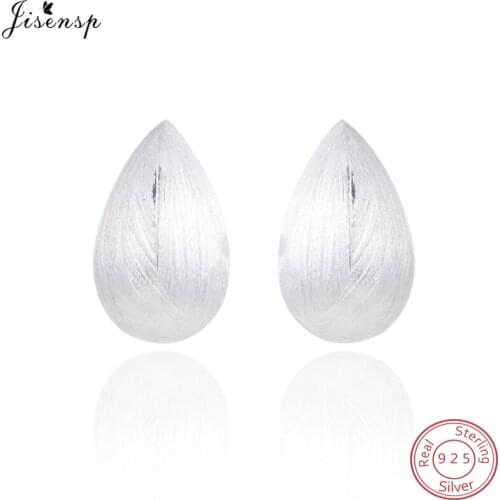 Jisensp 100% 925 Fashion Jewelry Silver Teardrop/Water drop/Raindrop Earrings Jewellery Women Earings for Wedding Party
