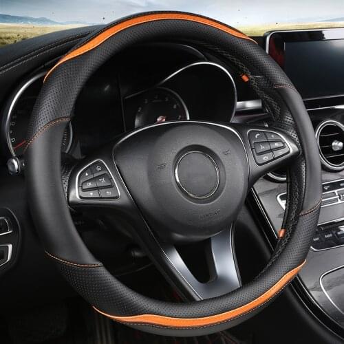 ZHOUSHENGLEE Microfiber Leather Car Steering Wheel Cover For Kia Ceed Rio 3 4 Sportage Sorento Cerato Optima Picanto KX K