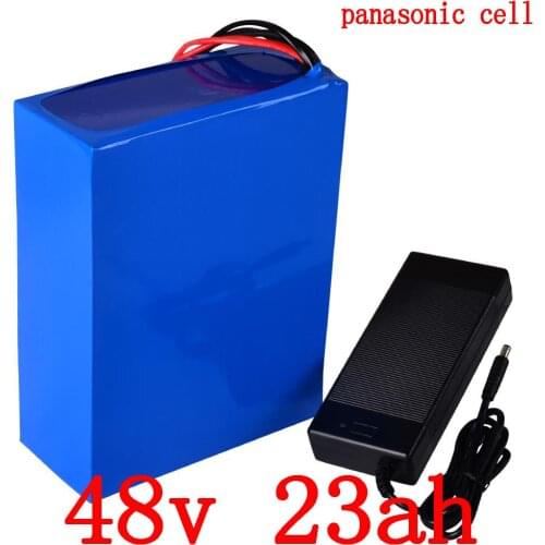 48V 1000W 1500W 2000W Lithium Battery 48V 23AH Electric Bicycle Battery 48V ebike battery use panasonic cell with 5A charger