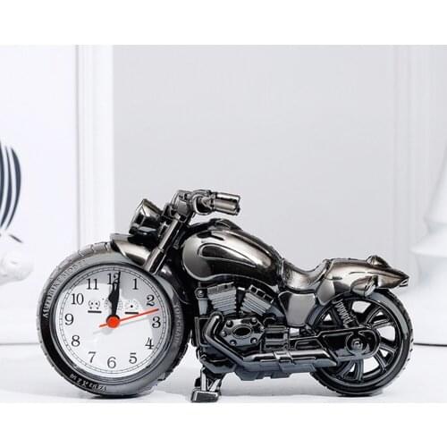 Mini Alarm Clock Motorcycle Shape Alarm Clock Home Decoration Digital Clock Crafts Children Presents Table Ornaments
