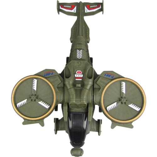 Simulation Fighter Sound and Light Rotating Aircraft Model Toy Gift