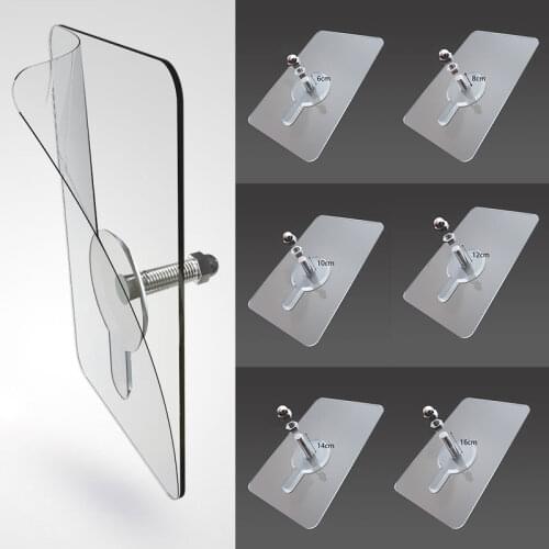 Strong Adhesive Seamless Sticky Wall Hook Nail Punch Mounting Rack Pendant Paste Screw Rod No Trace Wall Hook Nail Home Decorr