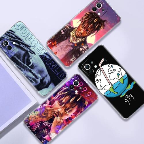 Clear Cover For Xiaomi Redmi Note 10 9 Pro 9S 7 9C 8 2021 8T 9A 7A 6A Shockproof Soft Silicone Phone Case Rapper Juice Wrld Fall