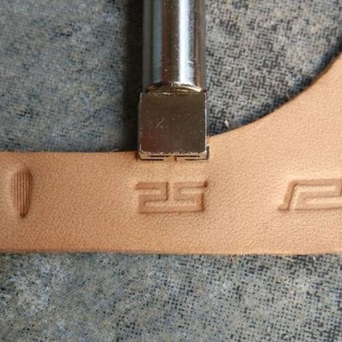 Advanced steel Geometric border Recursive patter Hand-work unique design leather working tools carving punches stamp craft tools