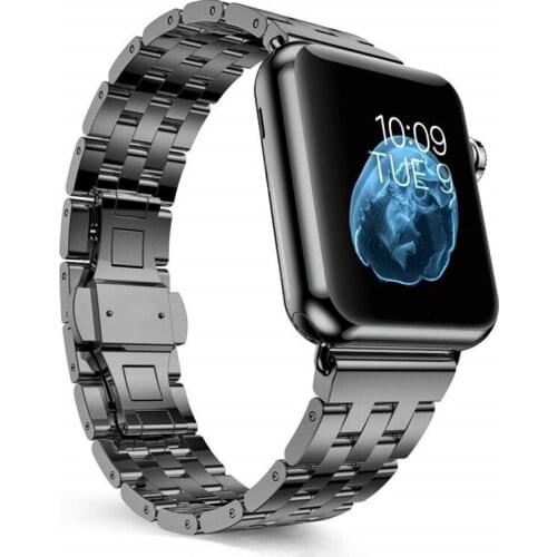 Stainless Steel Bands for Apple Watch Series 4 5 44mm 40mm Band Men Link Bracelet Strap for iWatch Series 3 2 1 38mm 42mm Women