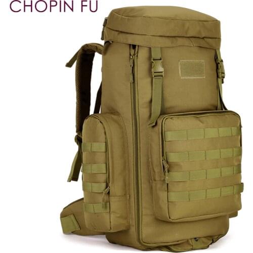 Large 85L MOLLE outdoor camping mountaineering waterproof nylon backpack A3149