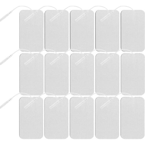 20/50P Tens Electrode Pads Self Adhesive Replacement Pads for EMS Muscle Stimulator Acupuncture Digital Therapy Machine 2mm Plug