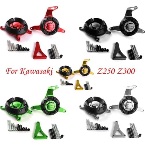 CNC Motorcycle Engine Stator Slider Protective Cover Guard Protector For Kawasaki Ninja 250 300 Z250 Z300 2013 2014 2015 2016