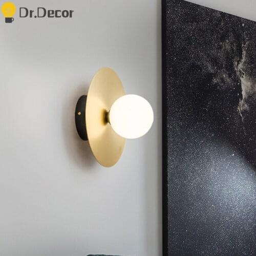 Modern Art LED Wall Lamp Iron Decorative Wall Lights Bedroom Living Dining Room Reading Decoration Wall Lamp Home Decor Lighting