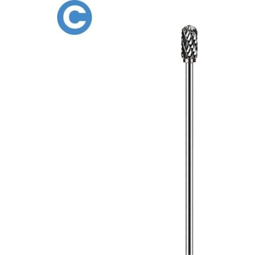 Long Reach Rotary Burr Drill Bits 100mm Double Cut Tungsten Carbide Carving Bit 3mm Shank For Woodworking Milling Cutters