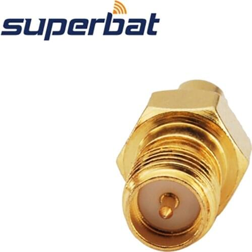 Superbat 5pcs SMA-MCX Adapter RP-SMA Female to MCX Jack Straight RF Coaxial Connector