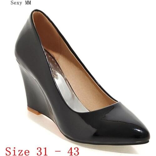 Wedges Women Shoes High Heels Women Wedge Casual High Heel Shoes Ladies Small Plus Size 31 32 33 - 40 41 42 43