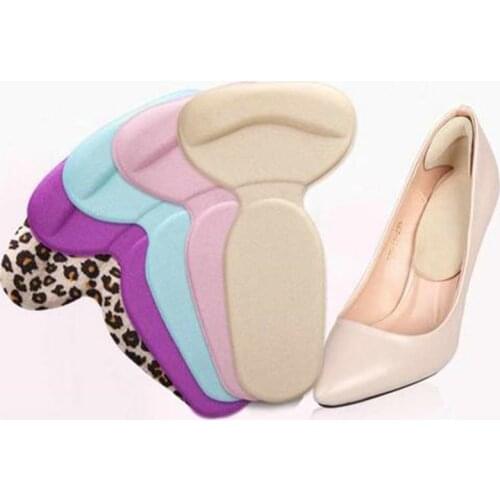 2pcs Women T-Shape High Heel Grips Liner Arch Support Orthotic Shoes Insert Insoles Foot Heel Protector Cushion Pads
