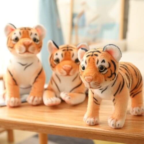 High Quality 24/29cm Simulation Siberian Tiger Plush Toys Kid Appease Sleeping Unisex Birthday Christmas Presents Decorate Gifts