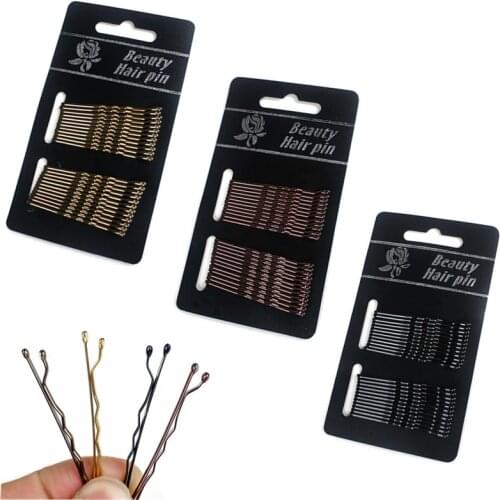 24Pcs Hair Clip Ladies Hairpins Girls Hairpin Curly Wavy Grips Hairstyle Hairpins Women Bobby Pins Styling Hair Accessories