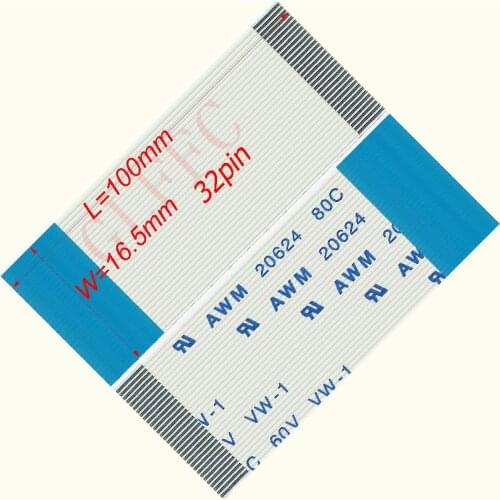 0.5pitch 24~32pin 20~250mm B-type Flexible Flat Cable FFC awm 20624 ROHS for TTL LCD DVD Computer