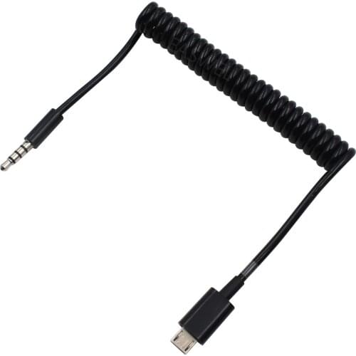 1M USB 2.0 Micro-B Male to Stereo 3.5mm Male Jack Car AUX Out Cable For Samsung