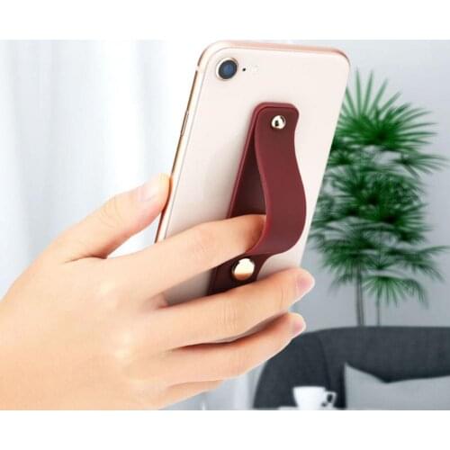 1Pcs Push-Pull Mobile Phone Holder Universal Retractable Silicone Finger Phone Ring Buckle Back Stick Stand For Samsung Apple