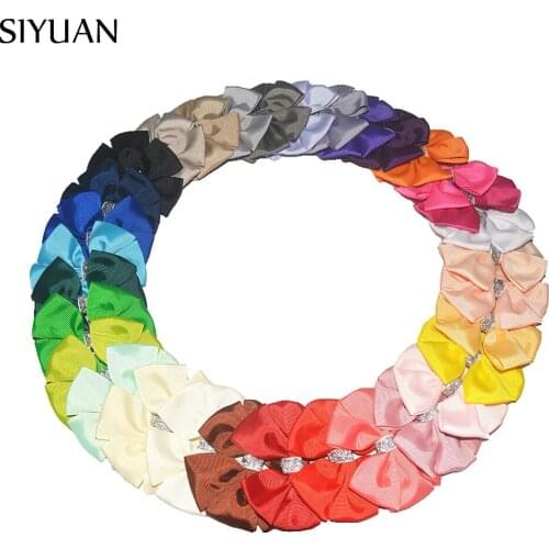 100pcs/lot Original Design 3.6'' Fan-shaped Grosgrain Ribbon Bow Lovely Hair Bow Girl Headwear Accessories HDJ115