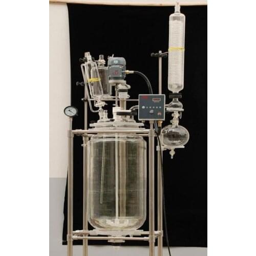 10000ml,Glass Reaction Kettle,Cylindrical Glass Reaction Reactor,10L