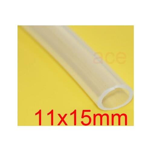 11mm ID 15mm OD 11X15 Transparency silicone tube food grade thermostable catheter silicon hose ozone rubber tubing pipe