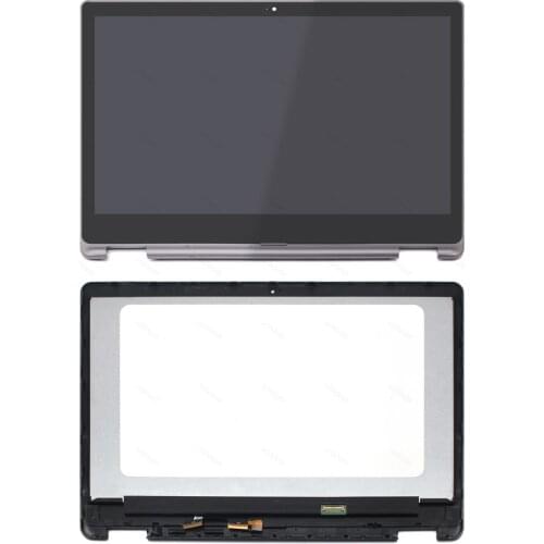 15.6" Touch Glass Digitizer LCD Display Screen Panel Assembly +Bezel for Acer Aspire R 15 R5-571T R5-571TG Series 6M.GCCN5.001